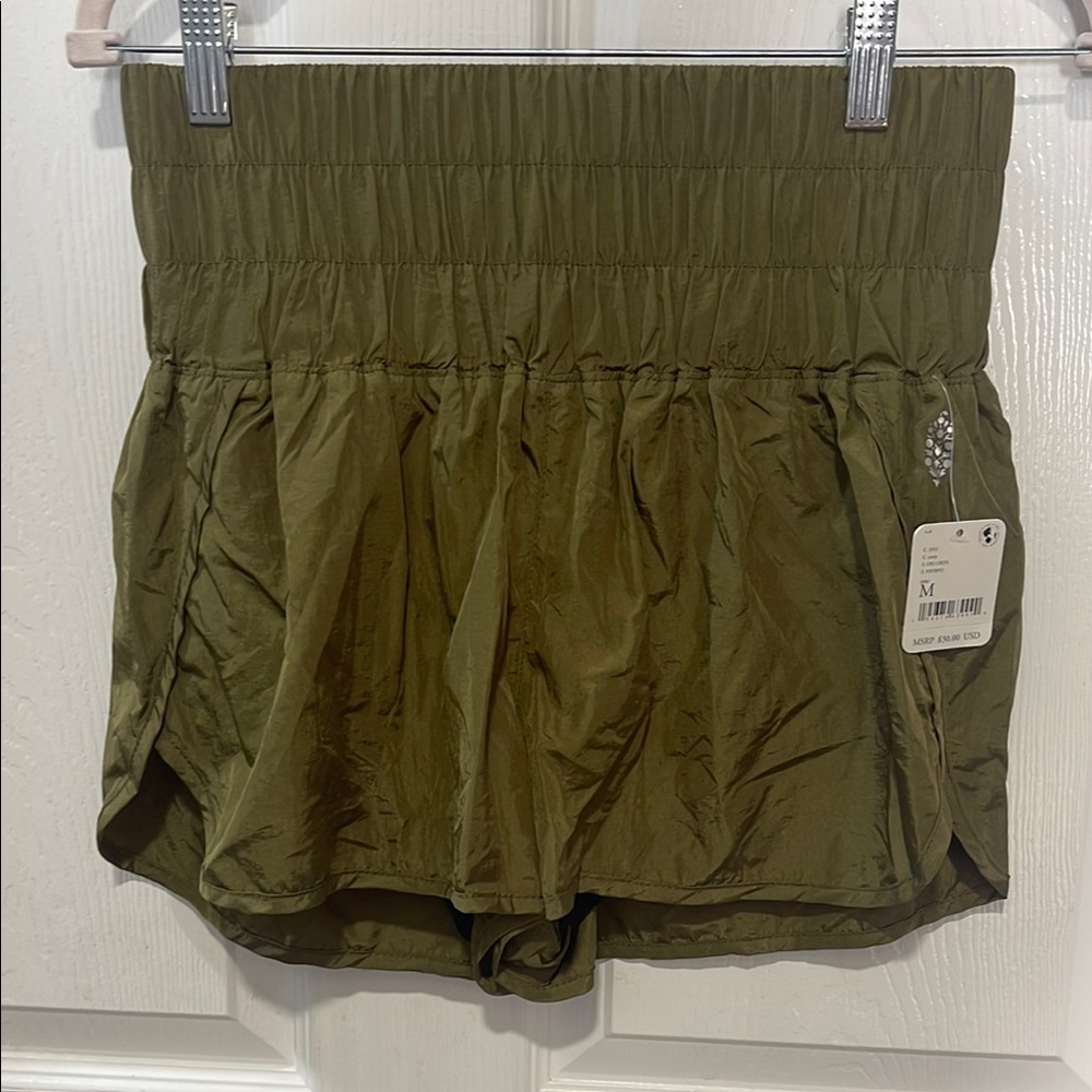 Free People Olive Green Women's Shorts